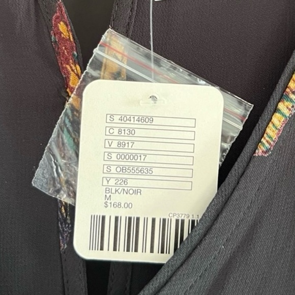 Free People Butterfly Skies Black Sheer Handkerchief Asymmetrical Smock Dress XS - Picture 16 of 16